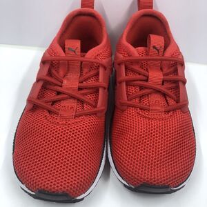 Puma Kids Red Knit Athletic Sneakers